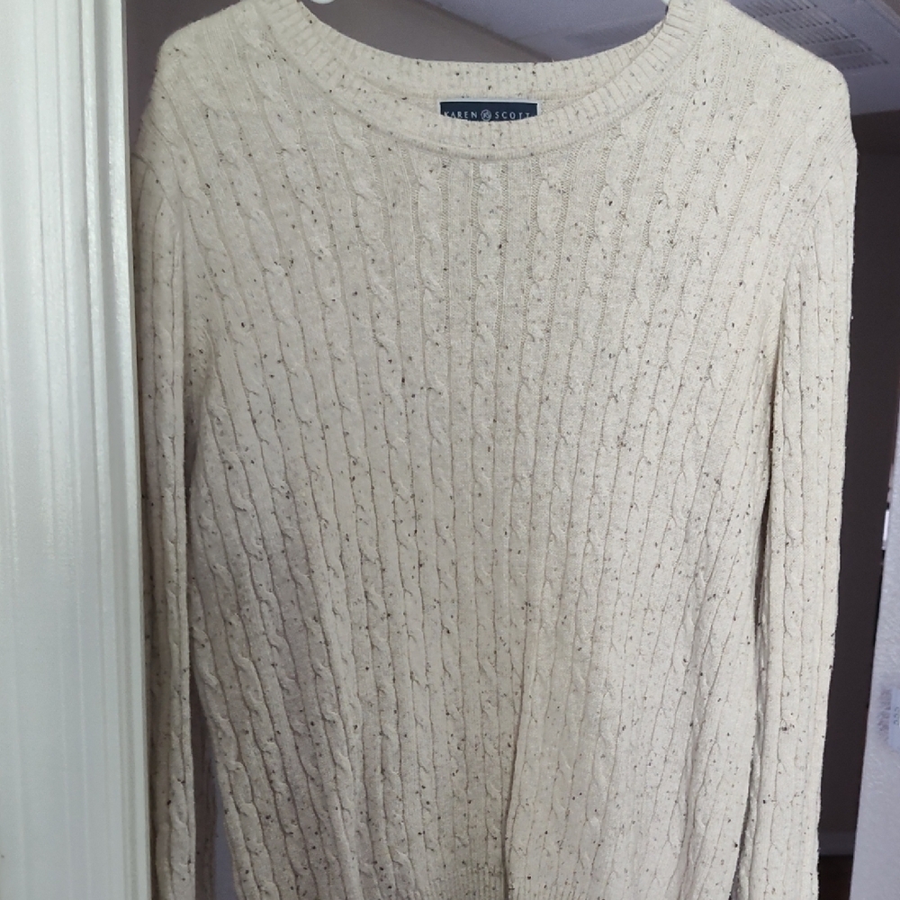 Cream Cable Knit Sweater